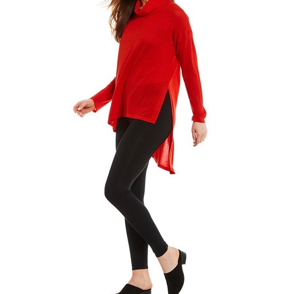 EILEEN FISHER Asymmetrical Merino Wool Lava Top - Picture 2 of 8